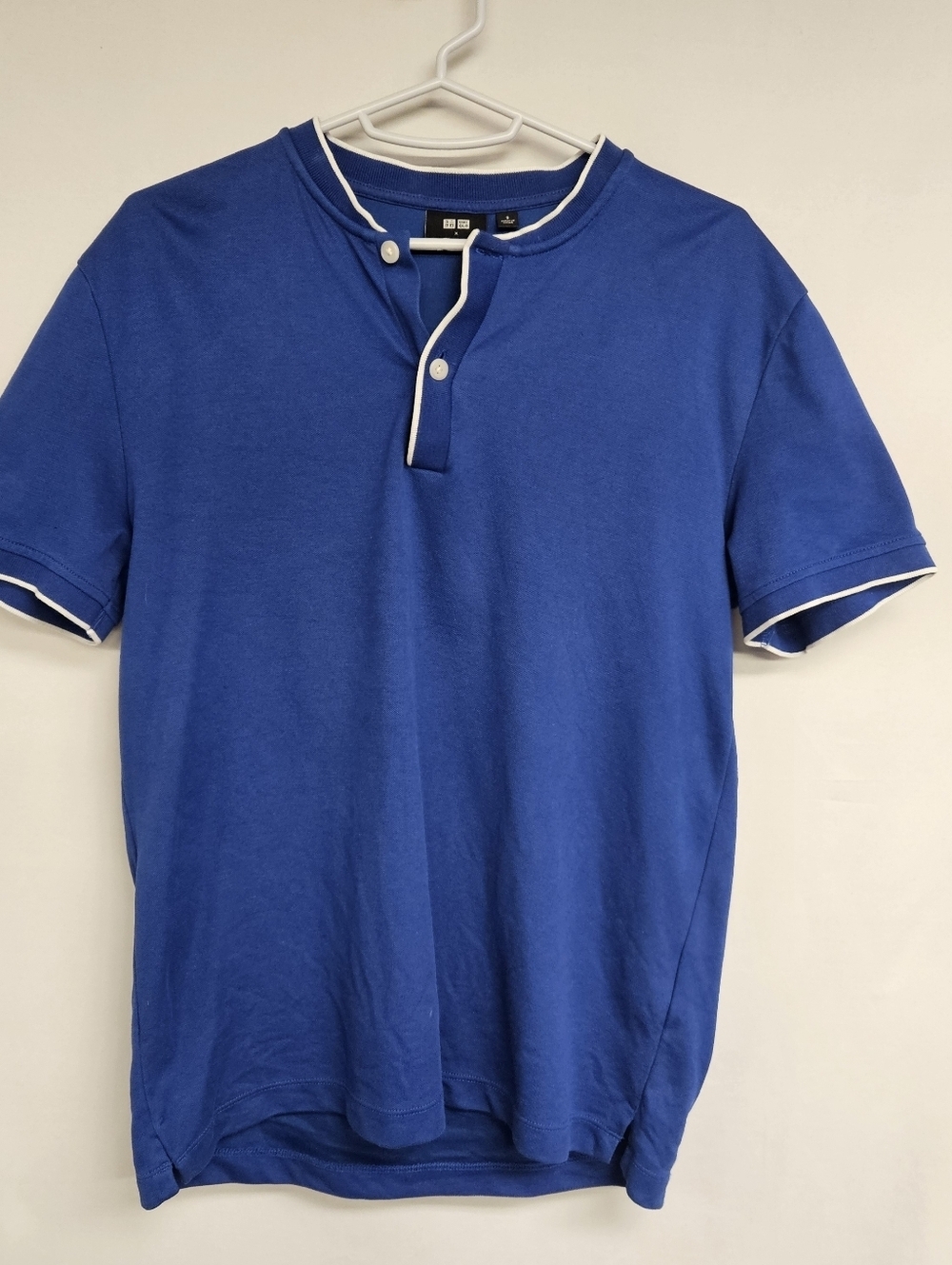 Uniqlo x Theory Men’s Blue Short Sleeve Shirt Size Small Cotton Minimalist
